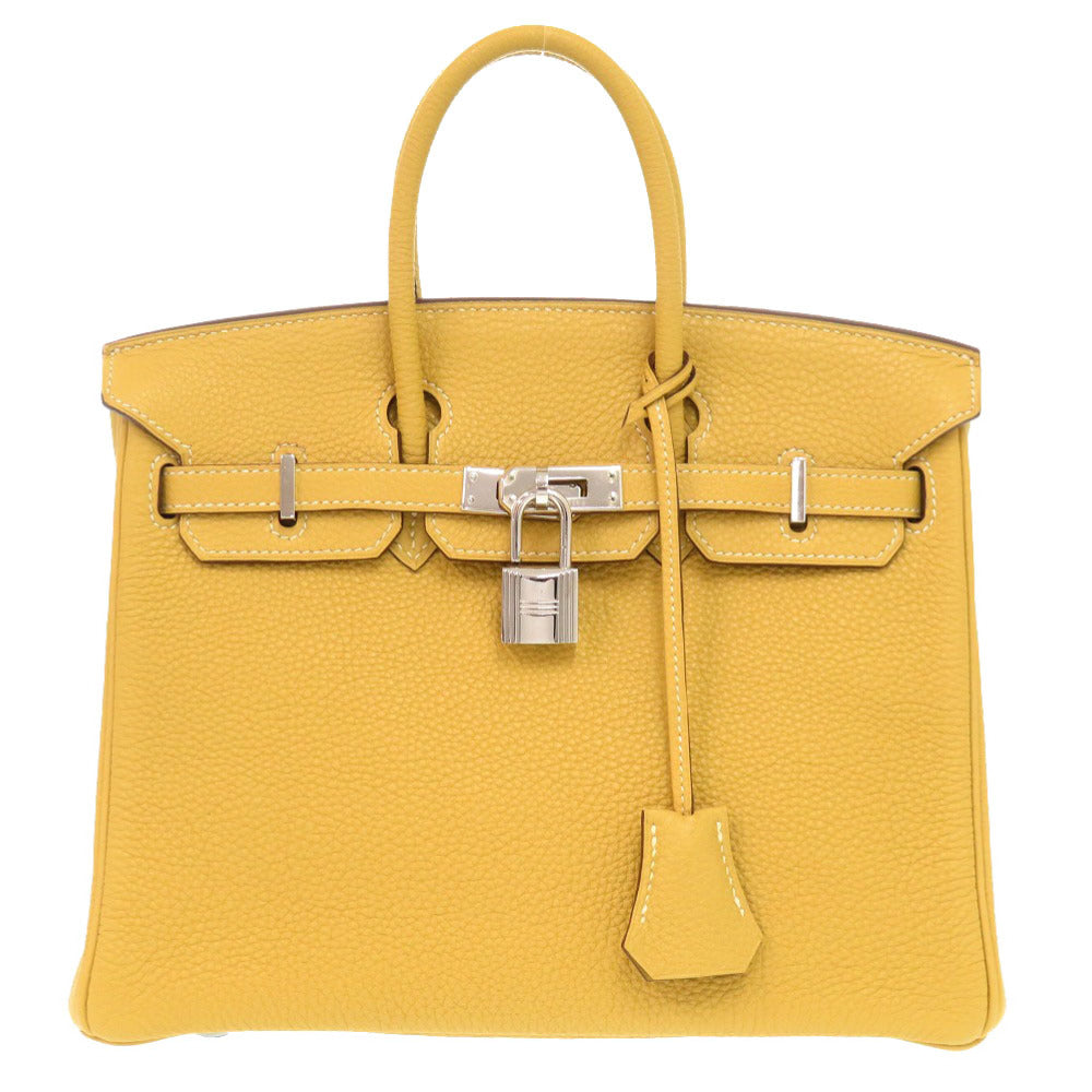 未使用 エルメス バーキン25 トゴ カリー シルバー金具 □L刻印 ハンドバッグ 1131 【中古】 HERMES
