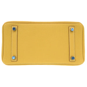 未使用 エルメス バーキン25 トゴ カリー シルバー金具 □L刻印 ハンドバッグ 1131 【中古】 HERMES