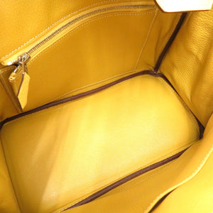 未使用 エルメス バーキン25 トゴ カリー シルバー金具 □L刻印 ハンドバッグ 1131 【中古】 HERMES