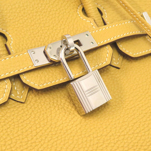 未使用 エルメス バーキン25 トゴ カリー シルバー金具 □L刻印 ハンドバッグ 1131 【中古】 HERMES