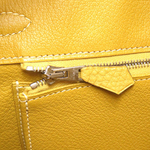 未使用 エルメス バーキン25 トゴ カリー シルバー金具 □L刻印 ハンドバッグ 1131 【中古】 HERMES