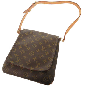 ルイ ヴィトン ミュゼットサルサ ショートストラップ モノグラム M51258 ブラウン ショルダーバッグ LV 1161【中古】LOUIS VUITTON