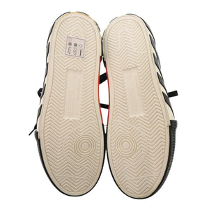未使用 オフホワイト LOW VULCANIZED 25cm アローロゴワッペン OMIA085F19D680011001 レザー ブラック スニーカー 黒 1179【中古】OFF-WHITE