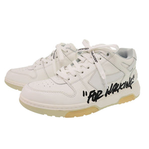 未使用 オフホワイト Out Of Office For Walking 25cm OMIA189R32LEA0020101 レザー ホワイト スニーカー 白 1180【中古】OFF-WHITE