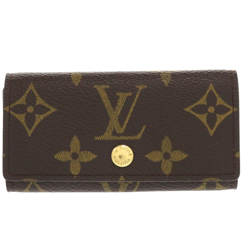 美品 ルイ ヴィトン ミュルティクレ4 モノグラム M69517 ブラウン キーケース LV 1194【中古】LOUIS VUITTON