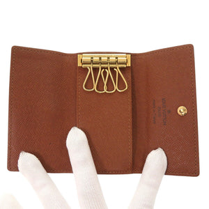 美品 ルイ ヴィトン ミュルティクレ4 モノグラム M69517 ブラウン キーケース LV 1194【中古】LOUIS VUITTON