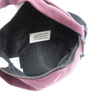 美品 メゾンマルジェラ 4ステッチ S55WB0010 キャンバス バーガンディ ボディバッグ 1205【中古】Maison Margiela