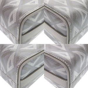 新品同様 クリスチャンディオール ランゴ22 レザー/PVC/CDダイヤモンドキャンバス グレー ショルダーバッグ 1211【中古】Christian Dior