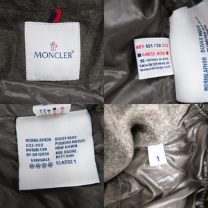 美品 モンクレール カヌート CANUT GIUBBOTTO 220914131105 54233 ダウン 羽毛 グレー ダウンジャケット 1213【中古】MONCLER