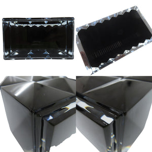 未使用品 サンローランパリ バカラ ルクソールベース 花瓶 インテイリア 置物 Baccarat バカラ コラボ オブジェ クリスタル  ブラック 1222【中古】SAINT LAURENT PARIS