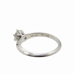 美品 ティファニー ソリティア IF ダイヤモンド 0.57ct / Pt950リング プラチナ 11号 指輪 ダイヤ ジュエリー 1239【中古】TIFFANY&Co. レディース