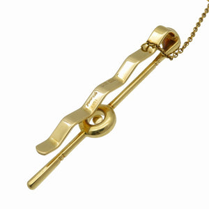 美品 ショパール ハッピーダイヤモンド K18YG ダイヤ タイピン イエローゴールド ジュエリー 1241【中古】Chopard