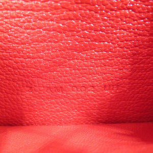 美品 エルメス ロウリス ルリ スリム シェーブル シルバー金具 ルージュクー Z刻印 コインケース 1259【中古】HERMES