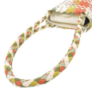 美品 サルヴァトーレフェラガモ ヴィンテージ ガンチーニ 編み込み DO-217225 レザー マルチカラー ハンドバッグ 1283【中古】Salvatore Ferragamo