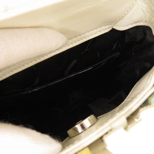 美品 サルヴァトーレフェラガモ ヴィンテージ ガンチーニ 編み込み DO-217225 レザー マルチカラー ハンドバッグ 1283【中古】Salvatore Ferragamo