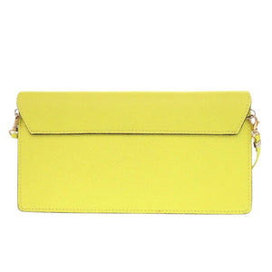 未使用 ヴァレクストラ イジィデ ポシェット レザー イエロー ショルダーバッグ 黄色 1299【中古】Valextra