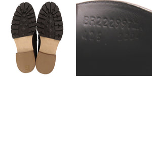 未使用品 エルメス レザー ローファー ビジネス 革靴 ダークブラウン 1321【中古】HERMES