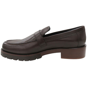 未使用品 エルメス レザー ローファー ビジネス 革靴 ダークブラウン 1321【中古】HERMES