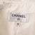 美品 シャネル ツイード コットン ストーン ポリアミド ホワイト セットアップ 白 1327【中古】CHANEL