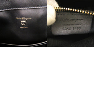 新品同様 サルヴァトーレフェラガモ 2WAY カゴバッグ スタシオ EZ-21 1450 ラフィア/レザー イエロー ハンドバッグ 黄 1336【中古】Salvatore Ferragamo