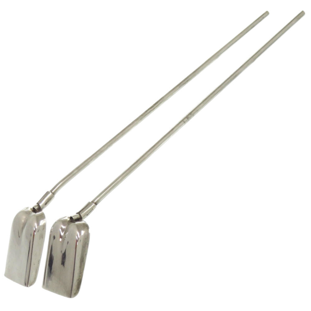 美品 ティファニー 2本セット ストロー マドラー スコップ スターリングシルバー シルバー 食器 1342【中古】TIFFANY&Co.