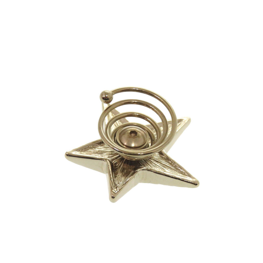 美品 シャネル ココマーク ヘアピン スター ラインストーン ゴールド ヘアアクセサリー 1358【中古】CHANEL