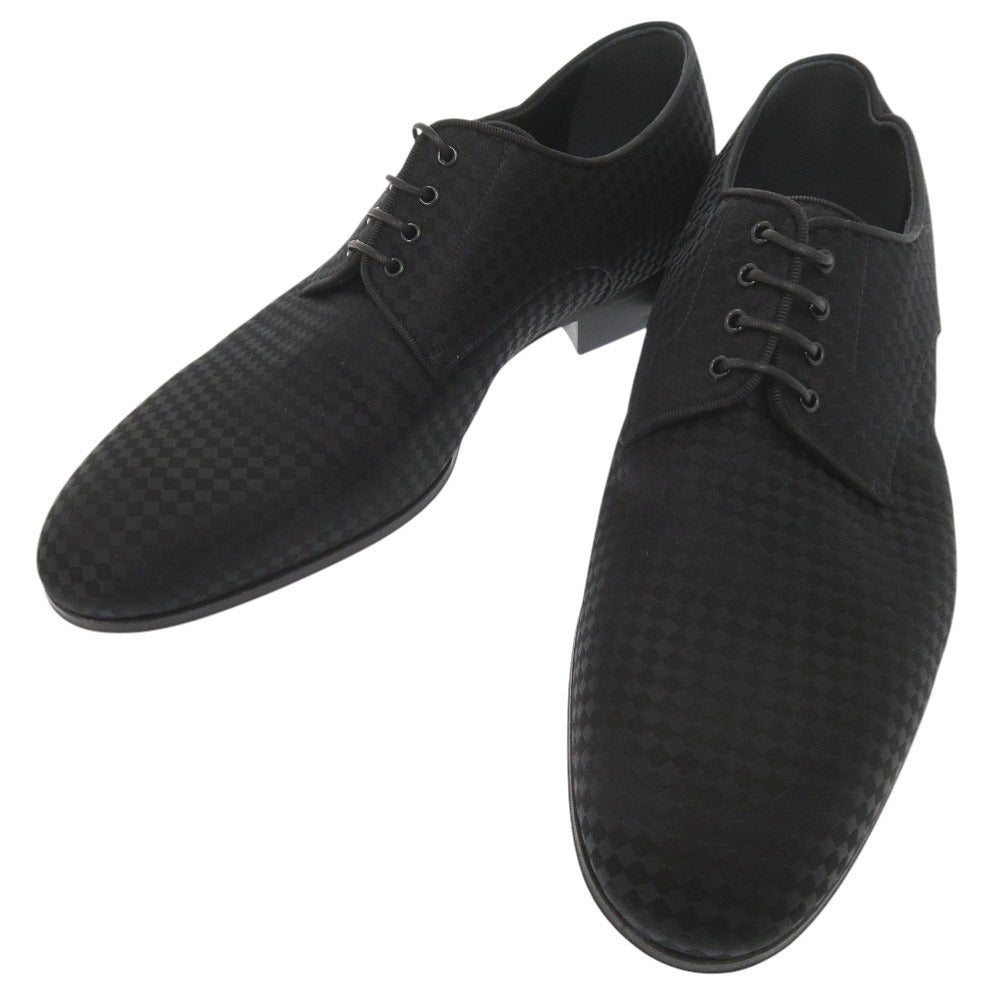 新品同様 ルイ ヴィトン シルクサテン サイズ5 ブラック ドレスシューズ ビジネスシューズ LV 1384【中古】LOUIS VUITTON メンズ