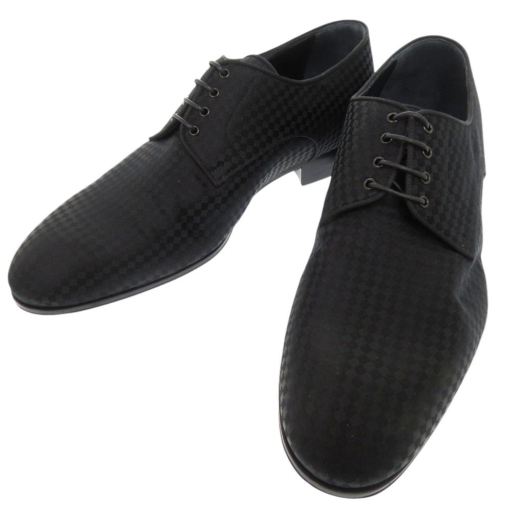 新品同様 ルイ ヴィトン シルクサテン サイズ6 ブラック ドレスシューズ ビジネスシューズ LV 1385【中古】LOUIS VUITTON メンズ