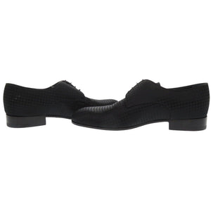 新品同様 ルイ ヴィトン シルクサテン サイズ6 ブラック ドレスシューズ ビジネスシューズ LV 1385【中古】LOUIS VUITTON メンズ