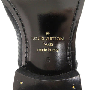 新品同様 ルイ ヴィトン シルクサテン サイズ6 ブラック ドレスシューズ ビジネスシューズ LV 1385【中古】LOUIS VUITTON メンズ
