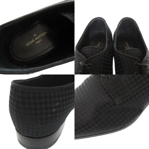 新品同様 ルイ ヴィトン シルクサテン サイズ6 ブラック ドレスシューズ ビジネスシューズ LV 1385【中古】LOUIS VUITTON メンズ