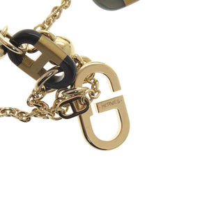 新品同様 エルメス シュル メール PM バッファローホーン/メタル ブラウン ネックレス 1388【中古】HERMES