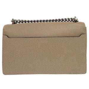 ヴァレクストラ スプリッツァ レザー ベージュ チェーンショルダーバッグ 1392【中古】Valextra