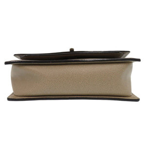 ヴァレクストラ スプリッツァ レザー ベージュ チェーンショルダーバッグ 1392【中古】Valextra