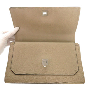 ヴァレクストラ スプリッツァ レザー ベージュ チェーンショルダーバッグ 1392【中古】Valextra