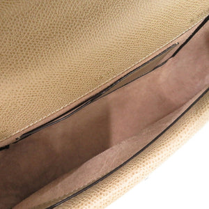 ヴァレクストラ スプリッツァ レザー ベージュ チェーンショルダーバッグ 1392【中古】Valextra