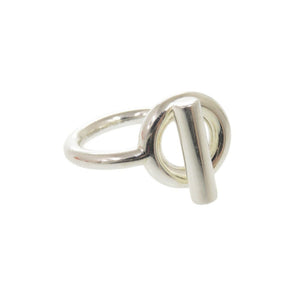 美品 エルメス エシャぺ シルバー925 サイズ約7号 シルバー リング 指輪 1399【中古】HERMES