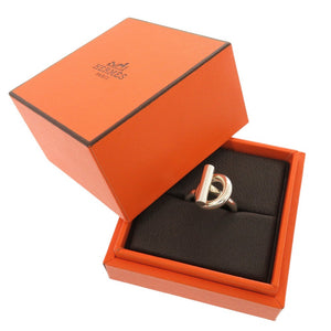 美品 エルメス エシャぺ シルバー925 サイズ約7号 シルバー リング 指輪 1399【中古】HERMES
