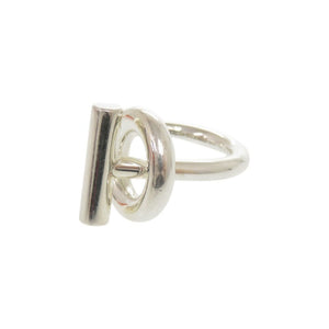 美品 エルメス エシャぺ シルバー925 サイズ約7号 シルバー リング 指輪 1399【中古】HERMES