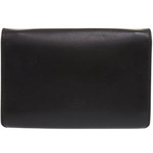 ヴァレンティノ ガラヴァーニ チェーンショルダー レザー ブラック ショルダーバッグ 黒 1403【中古】Valentino Garavani