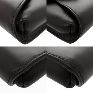 ヴァレンティノ ガラヴァーニ チェーンショルダー レザー ブラック ショルダーバッグ 黒 1403【中古】Valentino Garavani