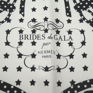 未使用品 エルメス カレ70 ブリッド ドゥ ガラ バンダナ Brides de Gala ドット フリル シルク BLANK 1416【中古】HERMES