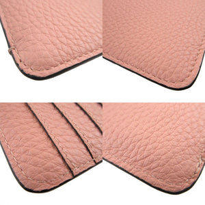 新品同様 フェンディ ピーカブー 8AP161 レザー ピンク カードケース コインケース フラグメントケース 1420【中古】FENDI