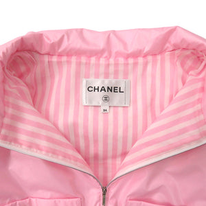 新品同様 シャネル ココビーチ ブルゾン P76226V68691 ポリエステル/コットン ピンク 1428【中古】CHANEL
