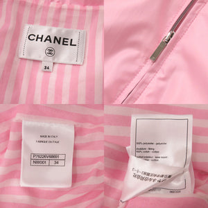 新品同様 シャネル ココビーチ ブルゾン P76226V68691 ポリエステル/コットン ピンク 1428【中古】CHANEL