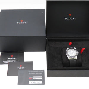 新品同様 チューダー ブラックベイ54 79000N 自動巻き 腕時計 SS/ラバー ブラック 黒文字盤 1436【中古】Tudor メンズ