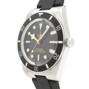 新品同様 チューダー ブラックベイ54 79000N 自動巻き 腕時計 SS/ラバー ブラック 黒文字盤 1436【中古】Tudor メンズ