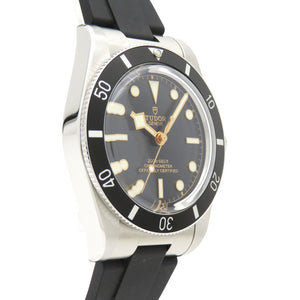 新品同様 チューダー ブラックベイ54 79000N 自動巻き 腕時計 SS/ラバー ブラック 黒文字盤 1436【中古】Tudor メンズ