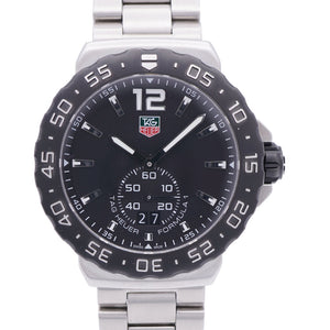 美品 タグホイヤー フォーミュラ1 デイト WAU1110.BA0858 クオーツ 腕時計 SS ブラック 黒文字盤 1443【中古】TAG HEUER メンズ