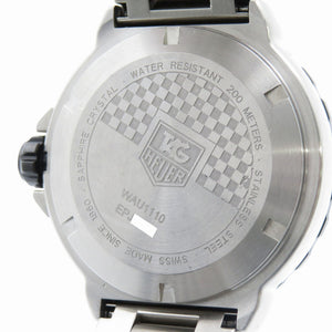 美品 タグホイヤー フォーミュラ1 デイト WAU1110.BA0858 クオーツ 腕時計 SS ブラック 黒文字盤 1443【中古】TAG HEUER メンズ